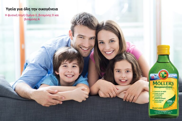 Family relaxing on sofa